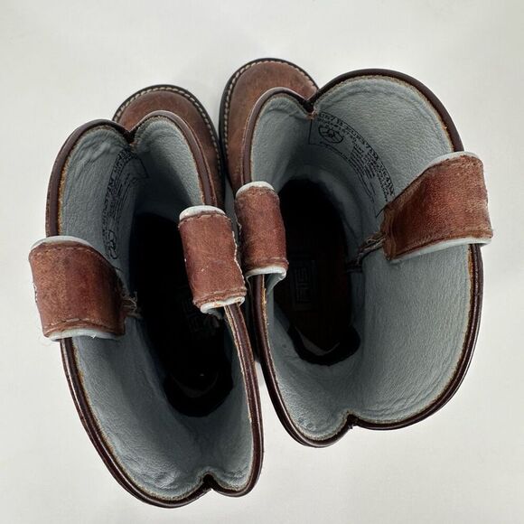 Ariat Pro Baby Brown Leather Western Embroidered Cowboy Boots Size 7 Style 16720 - Picture 11 of 13